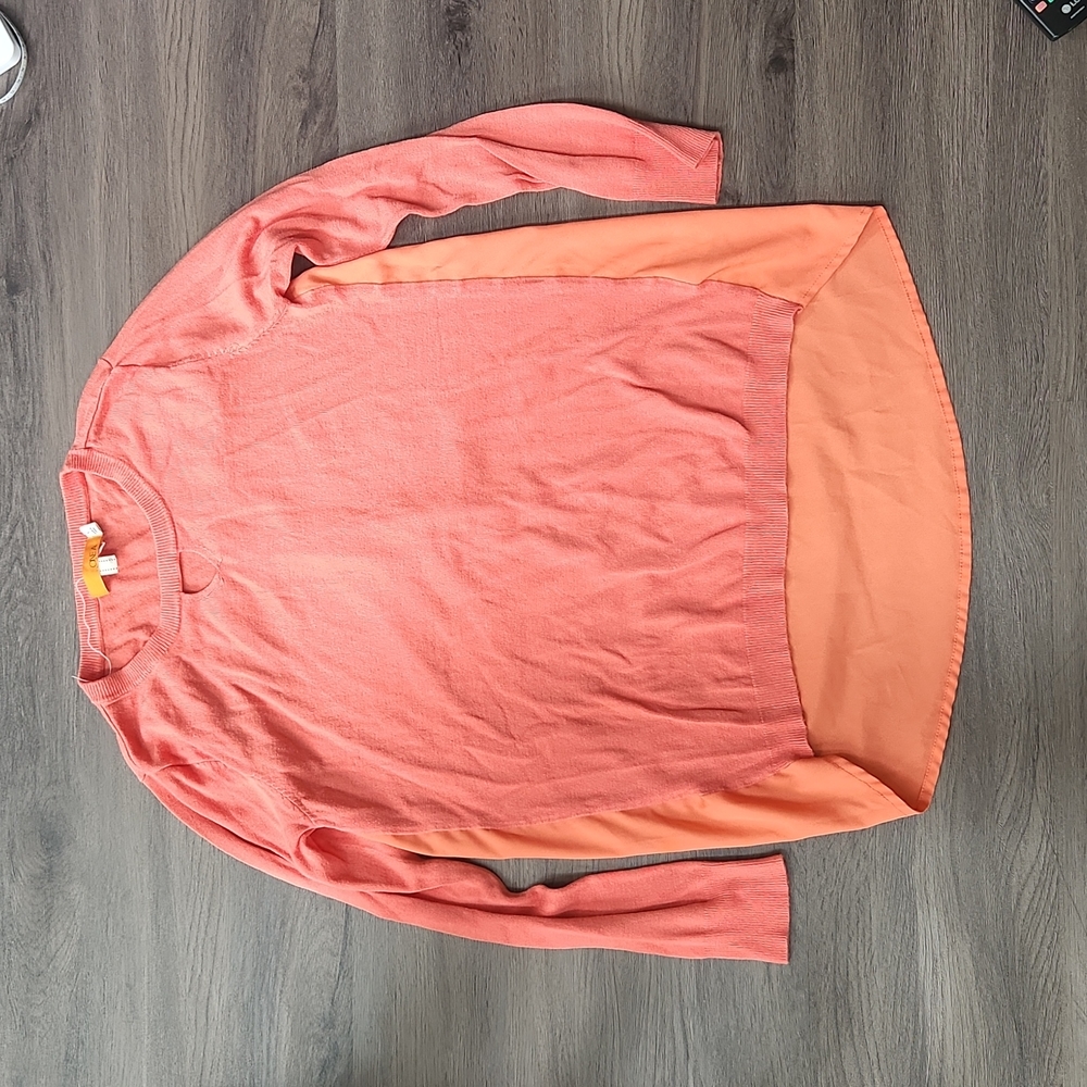 Orange Long sleeve shirt size S